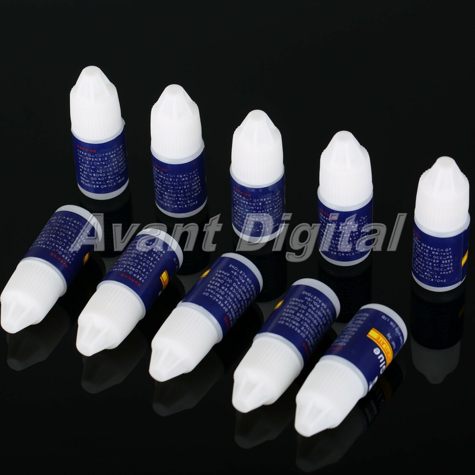 10 Pcs Fast Drying False Nail Tip Glue UV Gel Makeup Manicure Nail Art Tool 3g