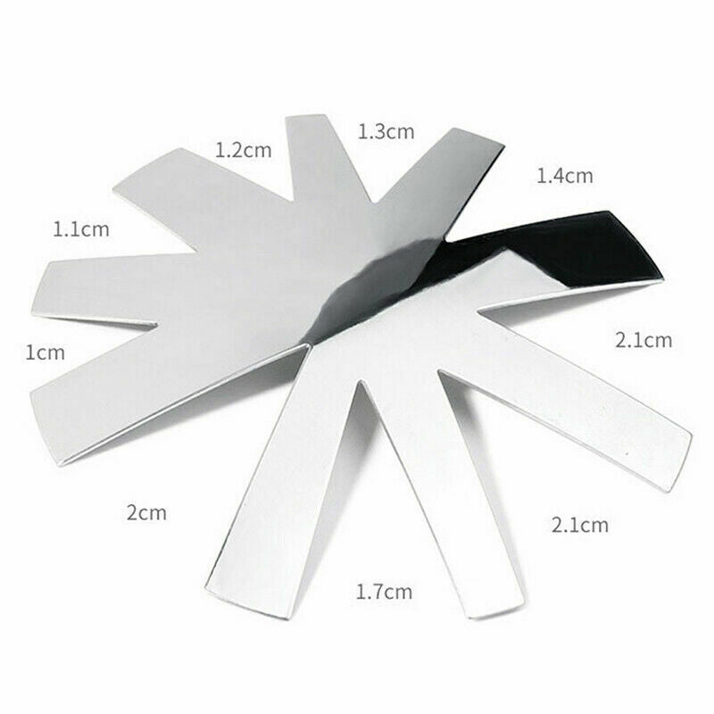 9 Sizes French Cut V-Shape Tips Manicure Edge Trimmer Shaped Line Tools Nail_ FG