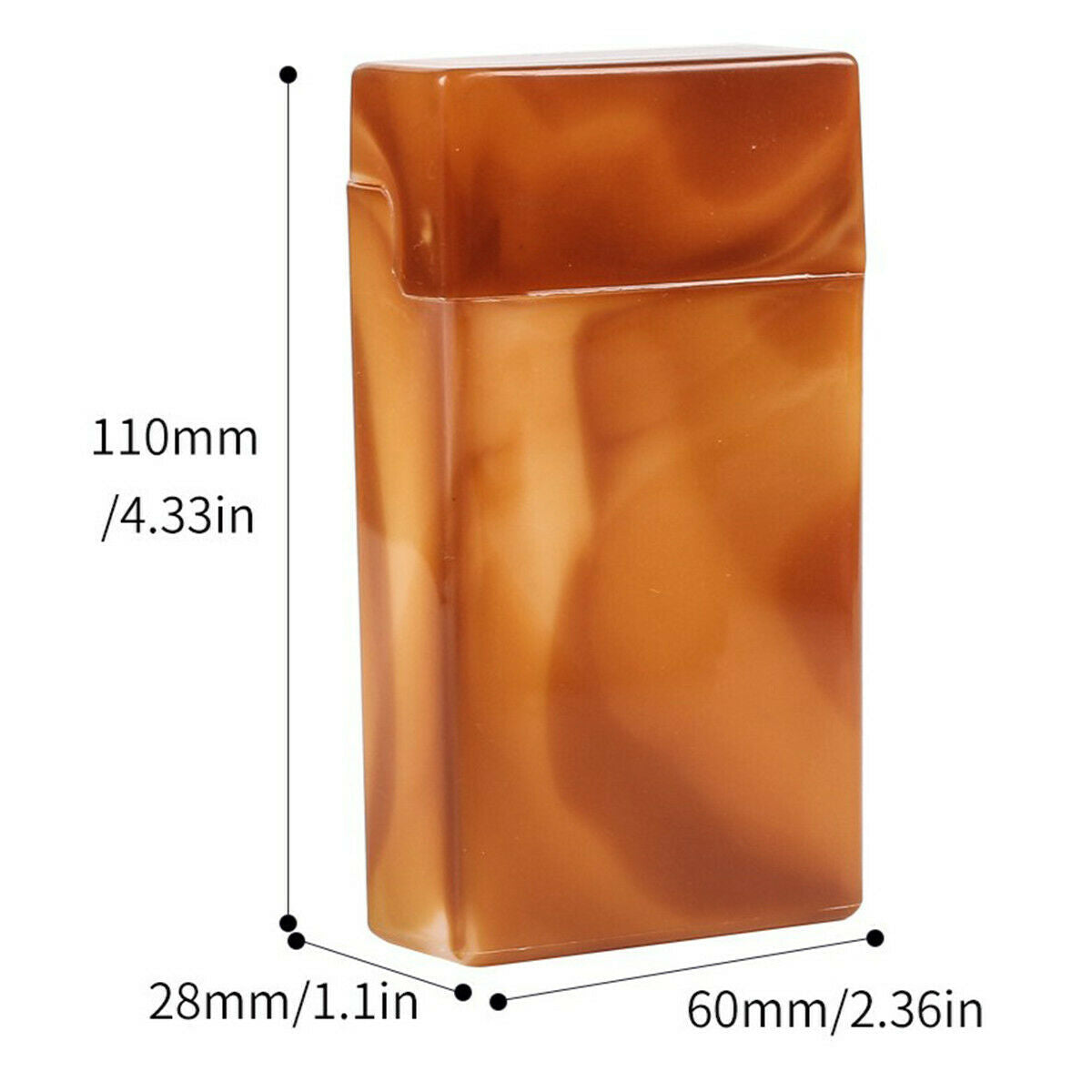 Cigarette Tobacco Case Flip Top Plastic Business Card Box Tobacco Holder Pocket