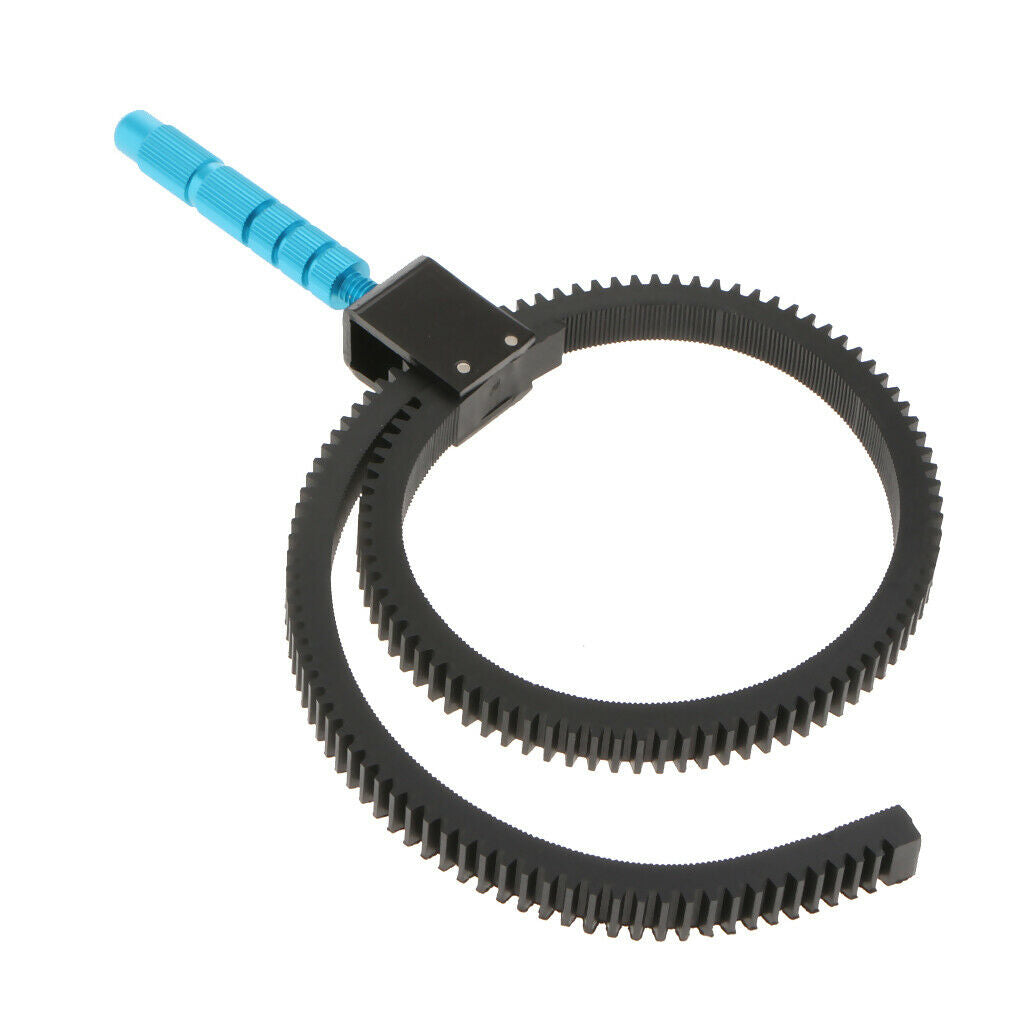 Hand Grip Adjustable Follow Focus Gear Ring Belt for DSLR Lenses, Fits Any Lens