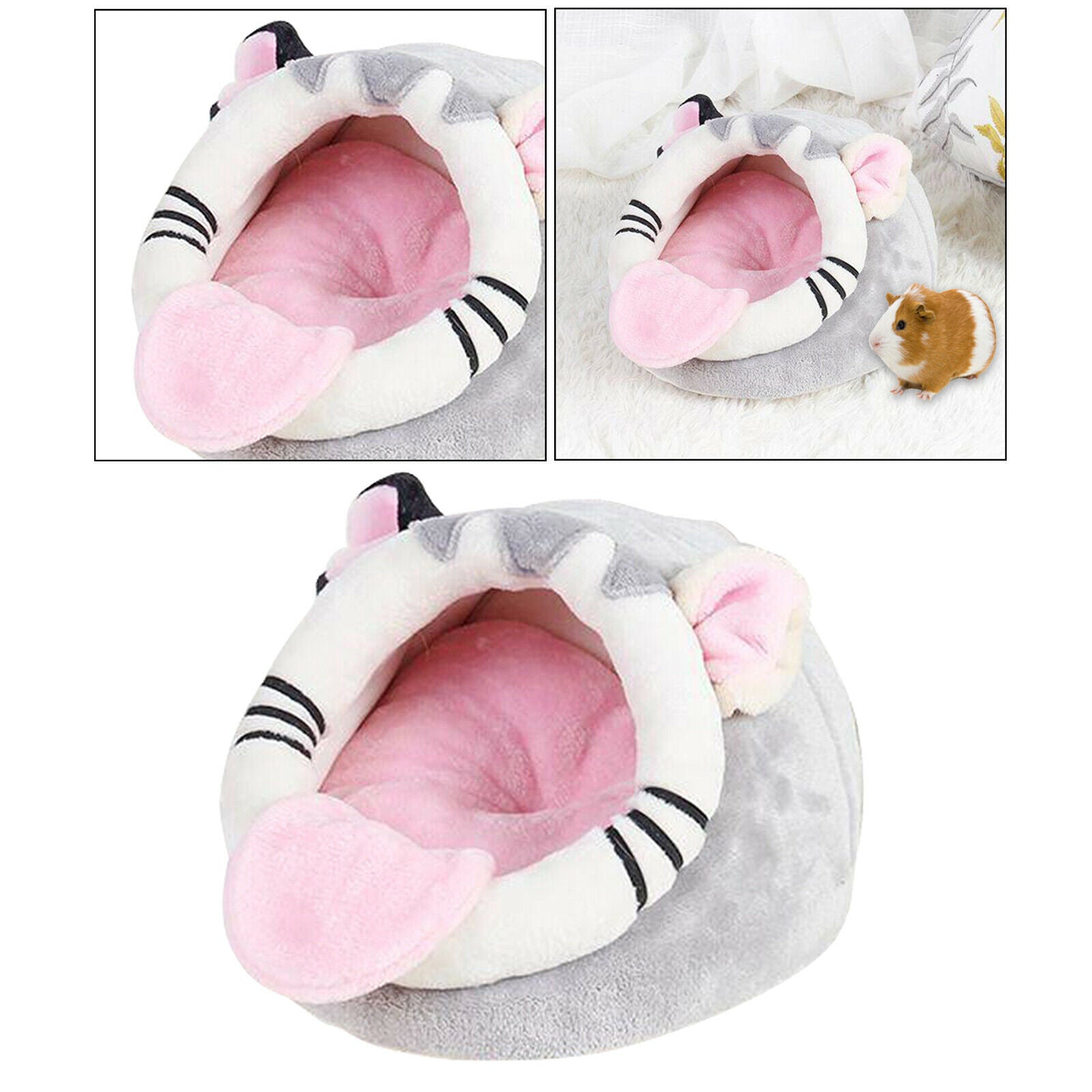 Guinea Pig House, Hamster Hedgehog Winter Nest, Small Animals Warm Pink S