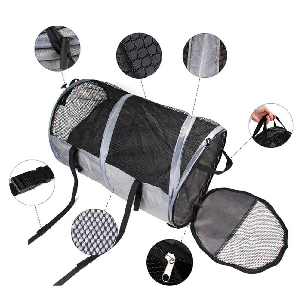Convenient Breathable Dog Camping Carriers Dogs Tent For Puppies Grey