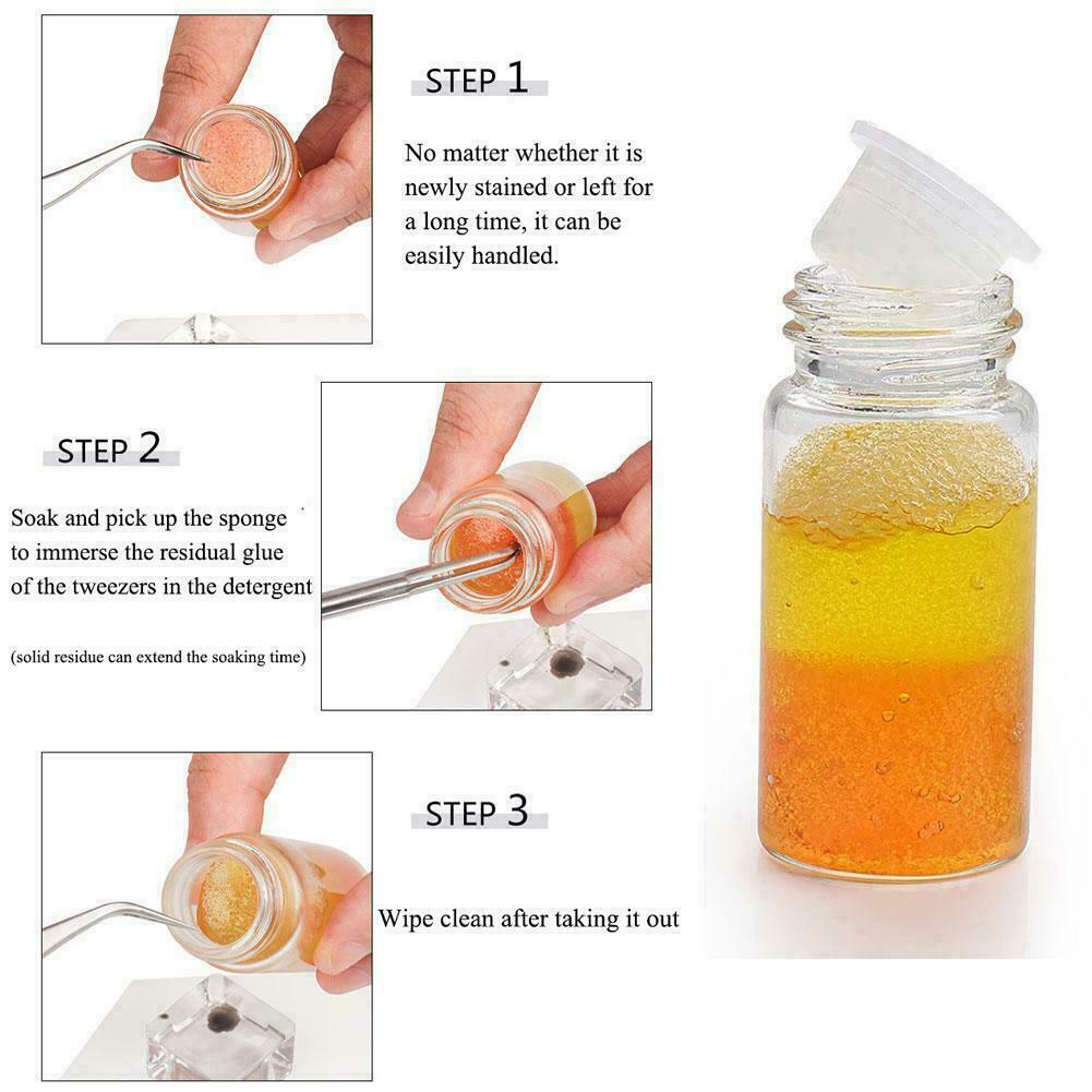 Eyelash Glue Remover Liquid Eyelash Tweezer Cleaning Cleaner Extension new