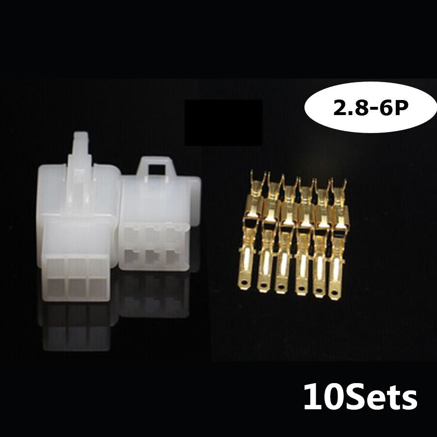 50Sets Automotive Electrical 2.8mm 2 3 4 6 9 Pin Way Car Wire Connector Terminal