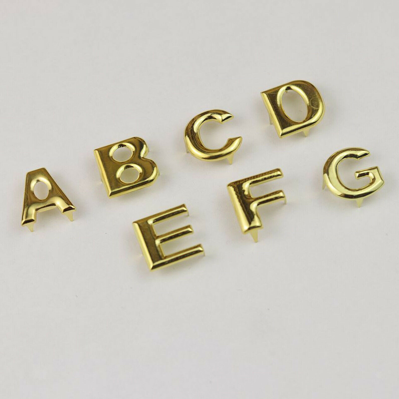 26Pcs DIY English Letter Metal Rivets Claw Studs Nailhead for Bags Clothes Hats