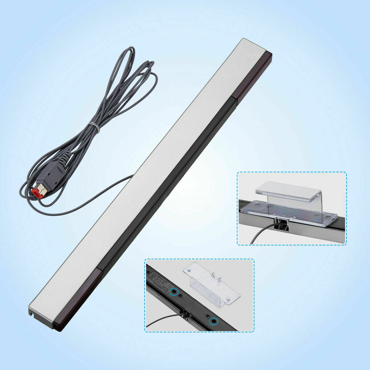Wired Remote Motion Sensor Bar IR Infrared Ray Inductor for Nintendo Wii U/ Wii