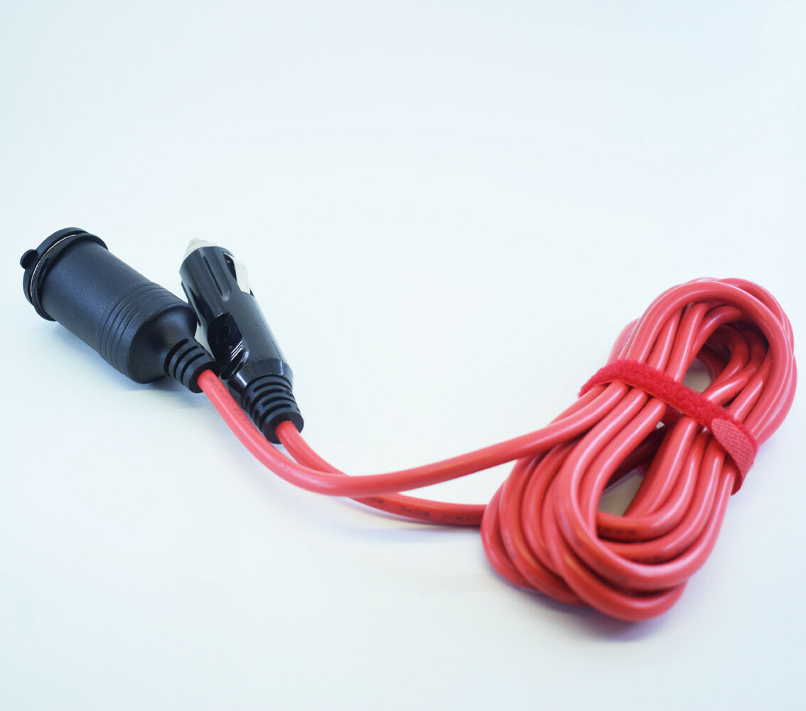 1pc 3.6M 18AWG 12V Car Cigarette Lighter Male to Female Extension Cable Red