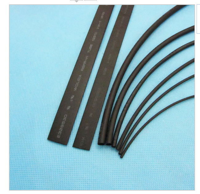 8 Meter/Lot Heat Shrink Tubing Tube Black 1mm 1.5mm 2mm 3mm 4mm 5mm 8mm 10mm