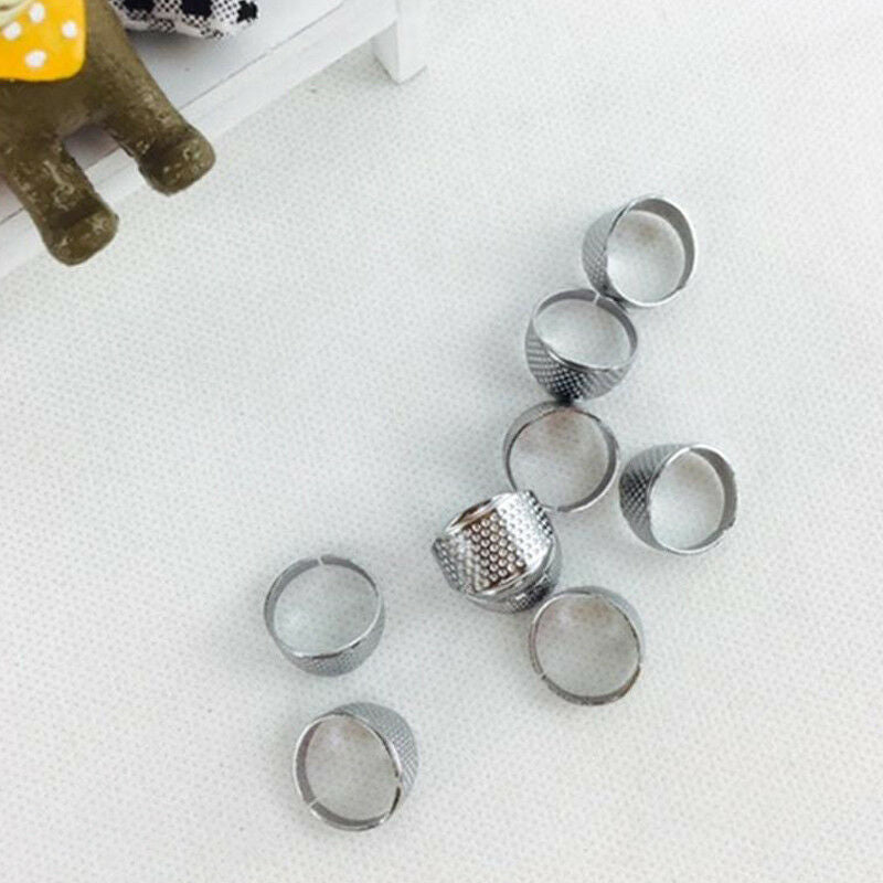 3x Metal Thimbles Traditional Adjustable Ring Tailor Sewing Quilting Home Supply