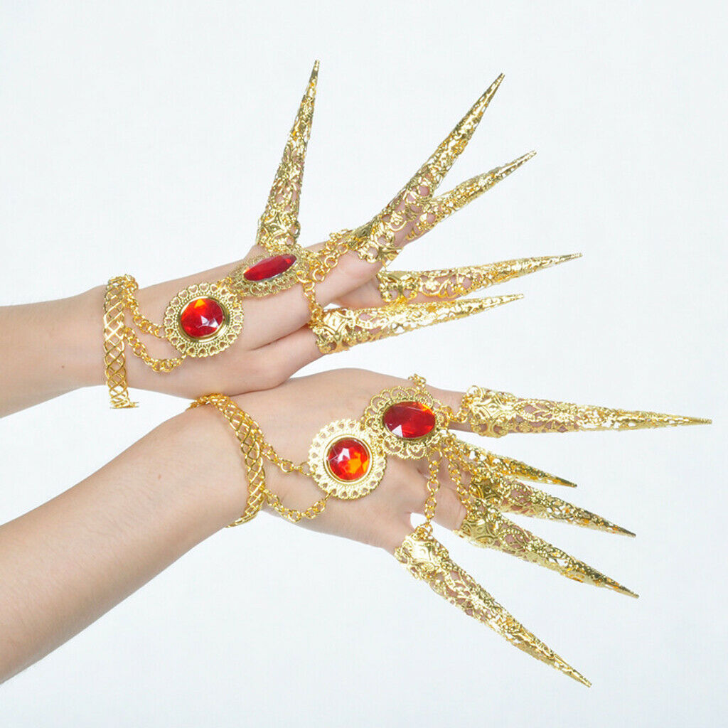 Belly Dance Long Fingernail Bracelet Gypsy Egyptian Jewelry Dancing Tools