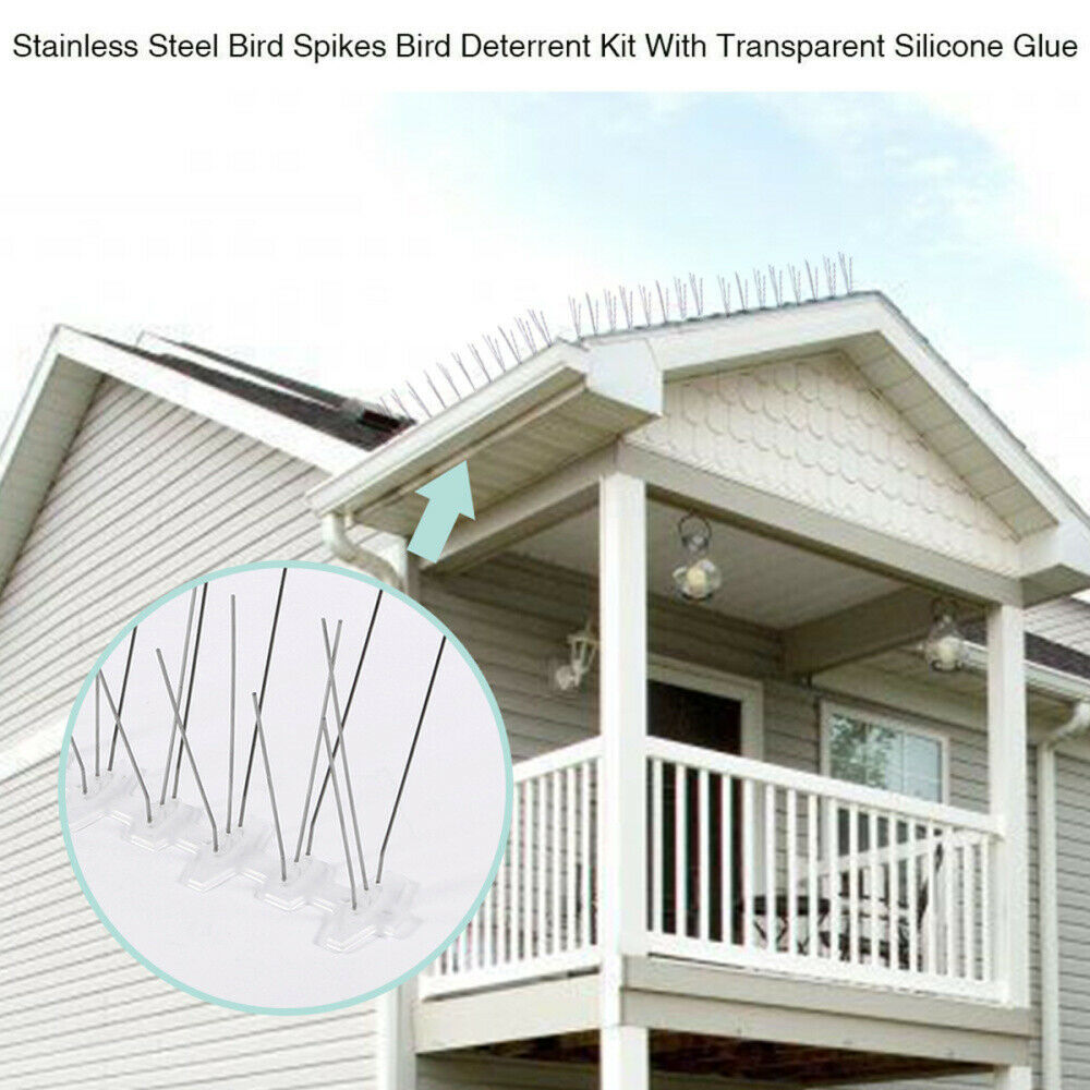 10 Feet Fence Wall Spike Anti-Bird Pigeon Repeller Deterrent Window Perch Pest