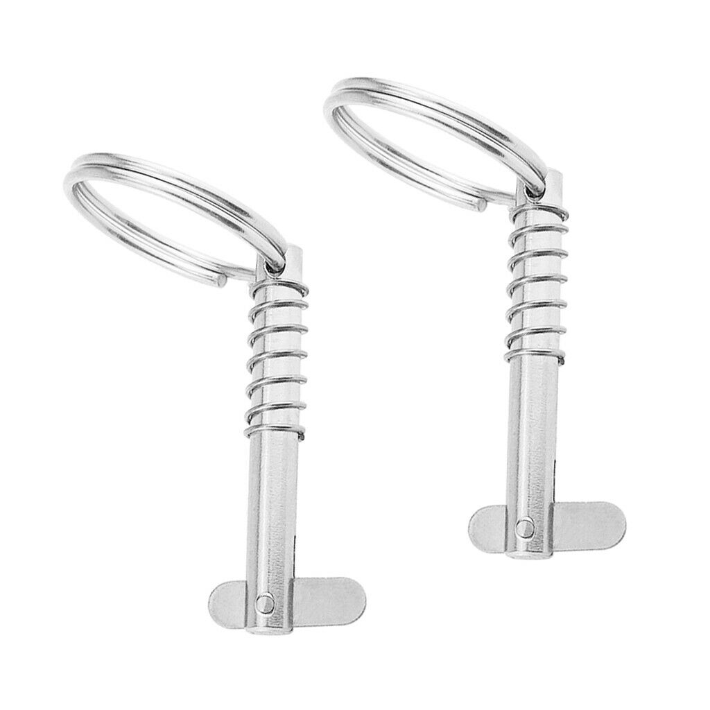 QuickRelease Pin for Boat Bimini Top Deck Hinge Marine S Steel 316 6.3x51mm