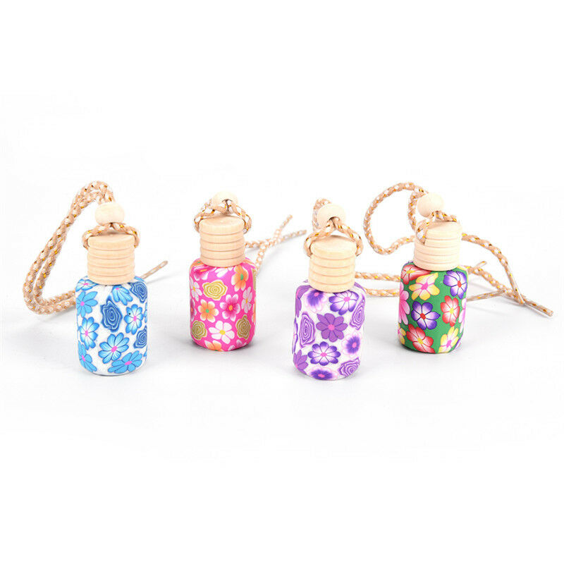 Floral Art Printed Hanging Car Air Freshener Perfume Diffuser Fragrance Bo.l8