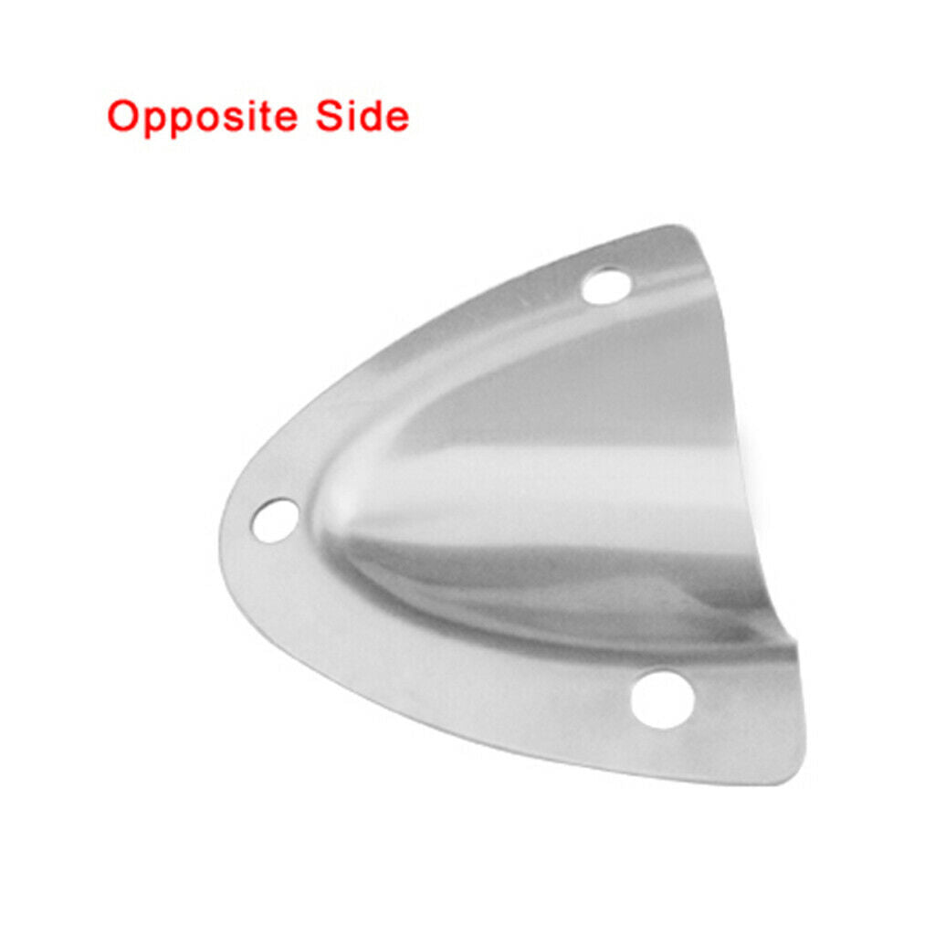 2x Yacht Clam Shell Midget Vent Stainless Steel Hose Cable Cover Ventilation