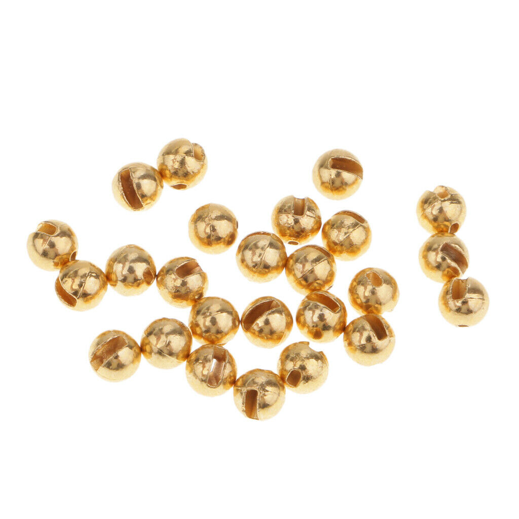 3X of 25 Fly Tying Beads Slotted Tungsten Beads 5 Sizes Heavy Deep Nymphs 3.0mm