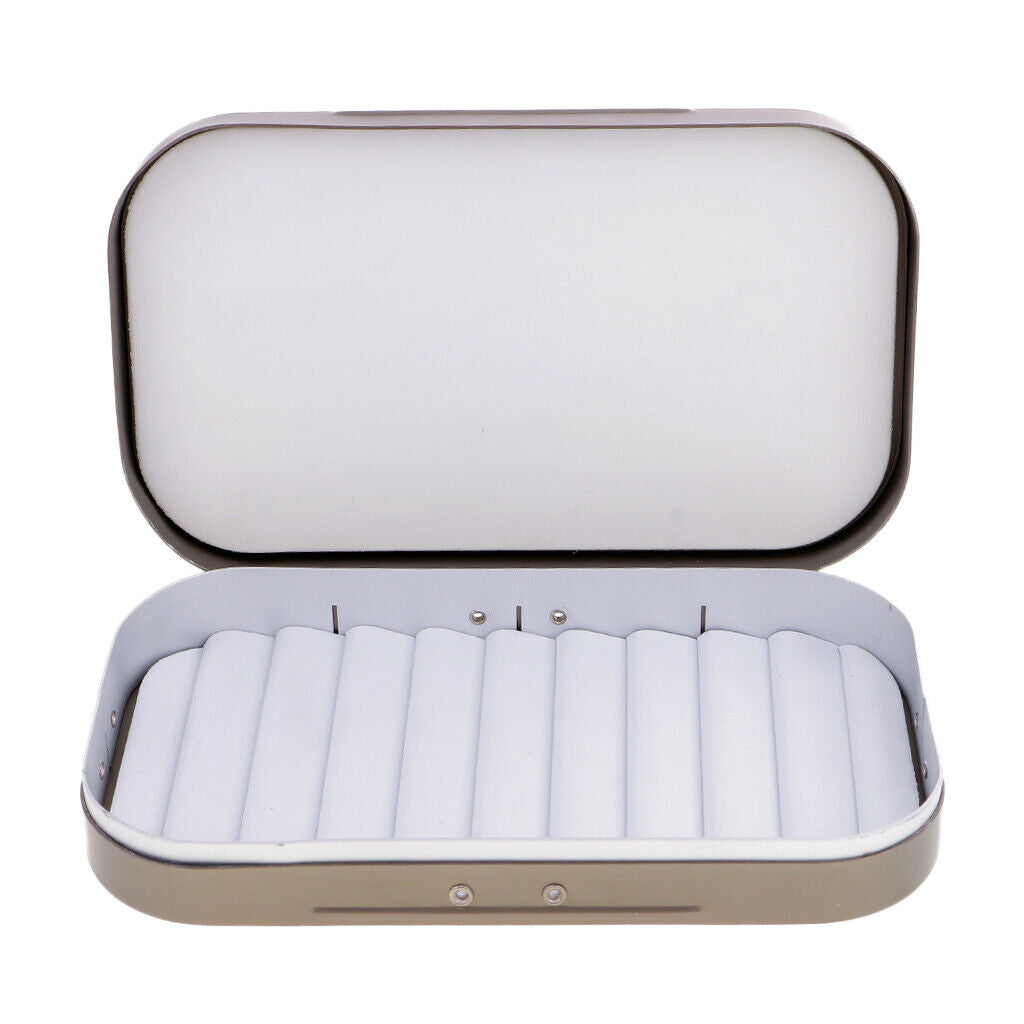 2x Durable Fly Fishing Box Dry Fly Box Flies Lure Baits Box Jigs Box Cases