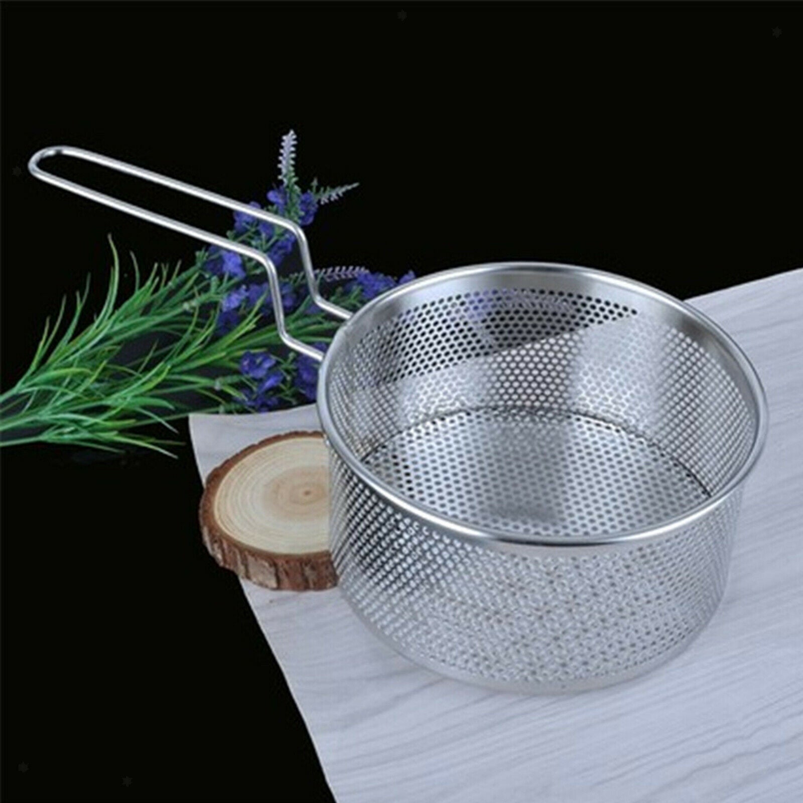 Stainless Steel French Fry Chips Basket Net Strainer Kitchen Cooking Large