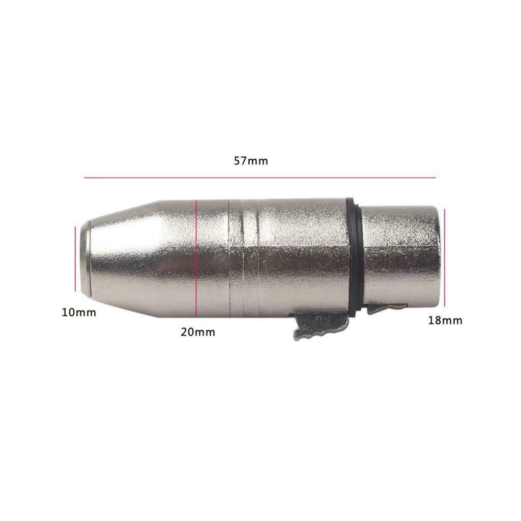 Alloy MINI XLR 3-Pin Male to XLR 3-Pin Female Plug SA509 2.24x0.71x0.39 inch