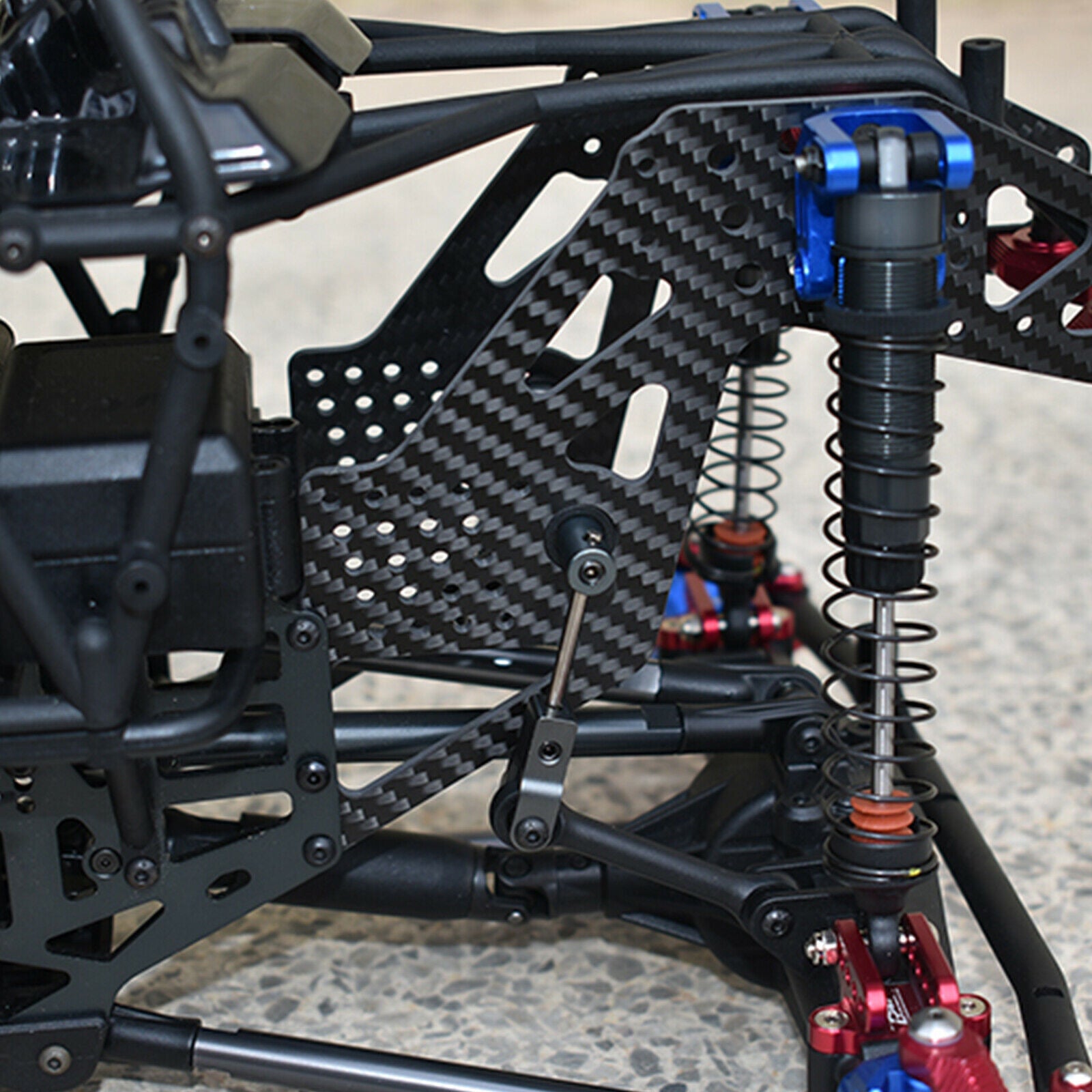 For LOSI LMT SOLID AXLE 4WD MONSTER TRUCK LOS04022 1/8 RC Car Carbon Side Panel