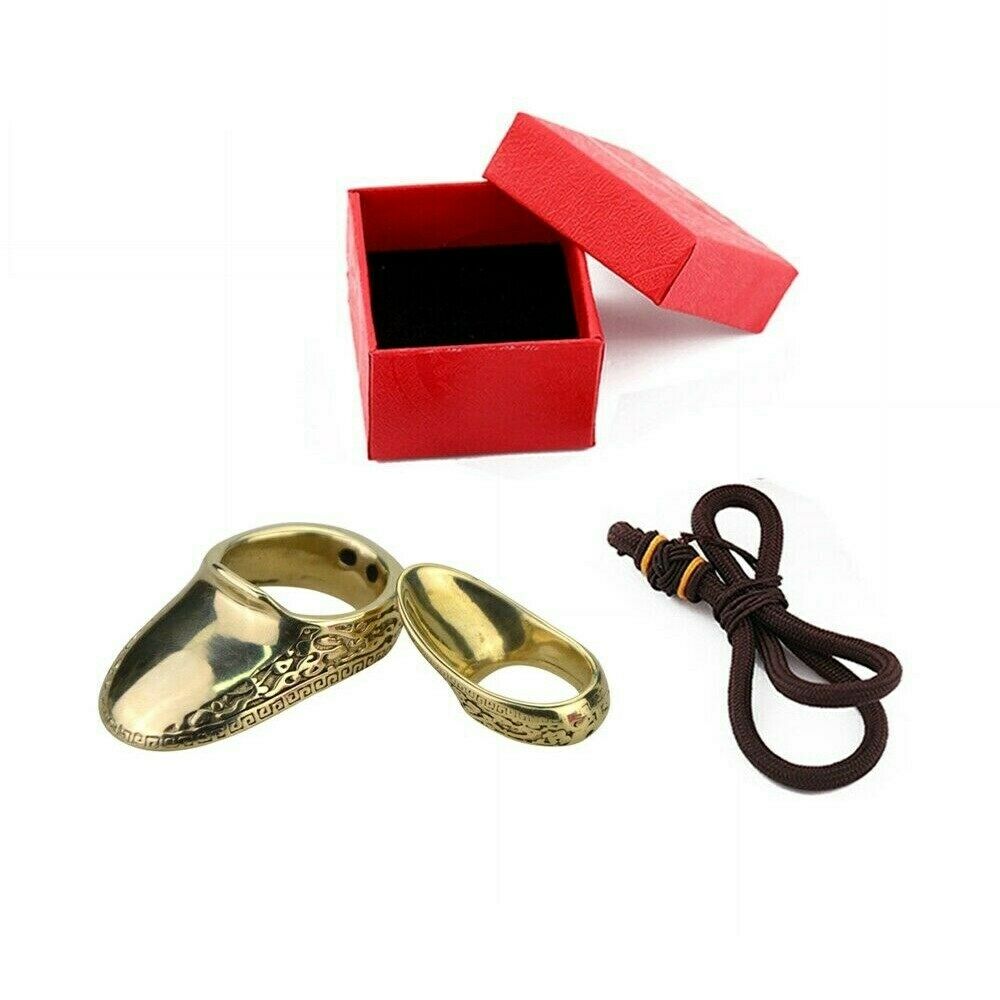 Archery 22mm Copper Thumb Ring Finger Guard Protector Gear Bow Hunting