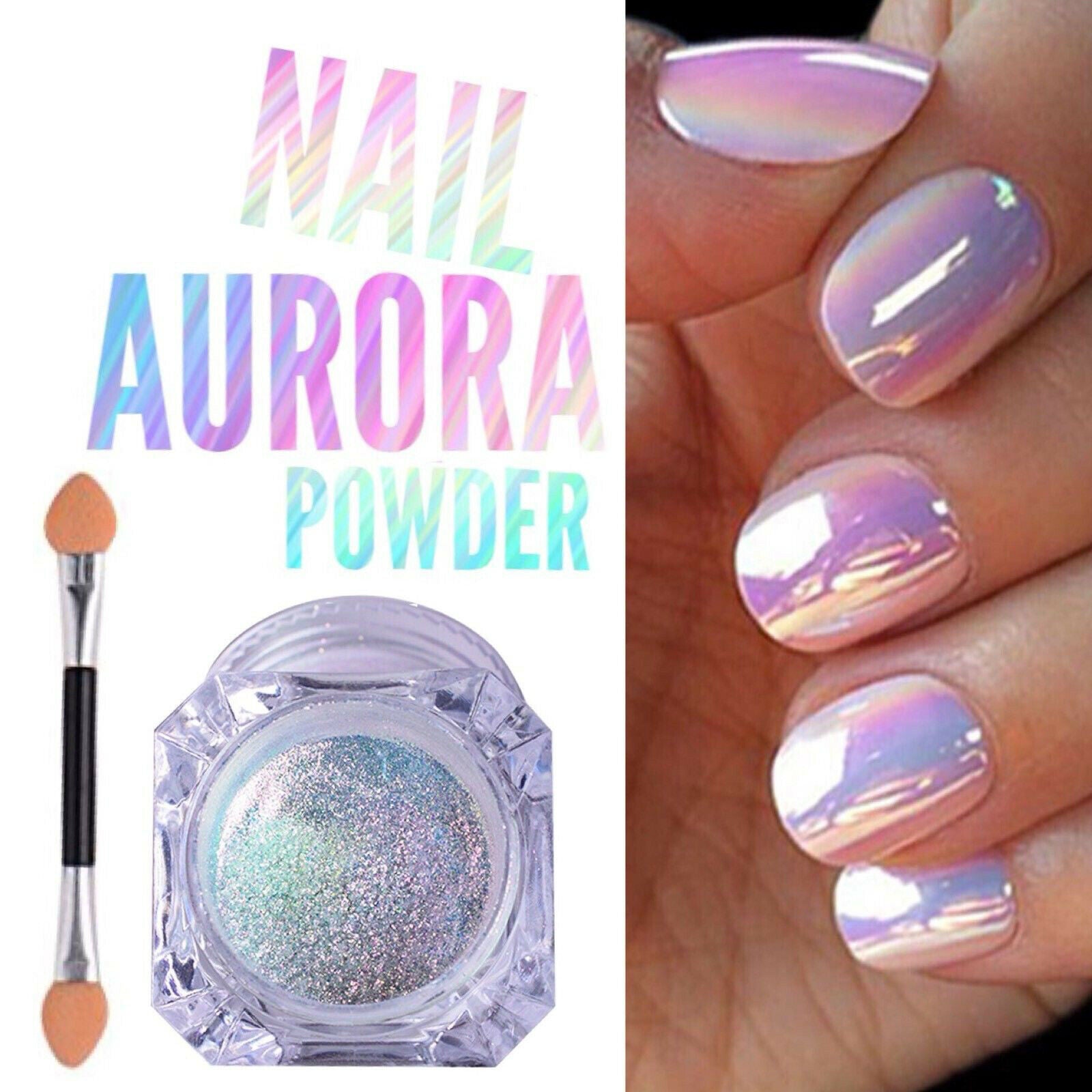 Glitter Holographic Mirror Nail Art Powder Ultra-thin Aurora Mermaid Pigment