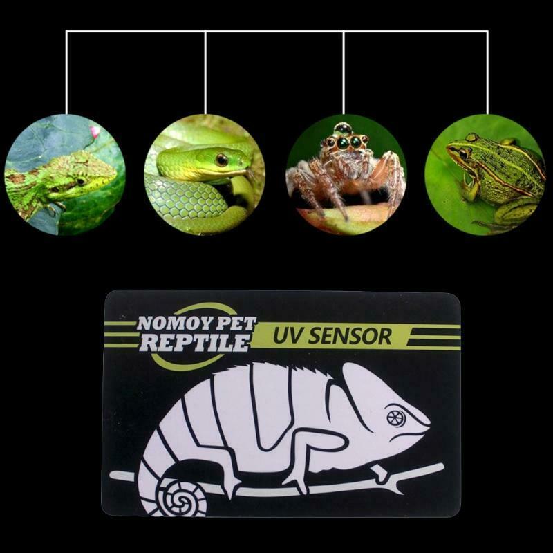 Reptile UVB Light Lamp Bulb Test Card UV Tests Paper Tester Meter Pet Supplies