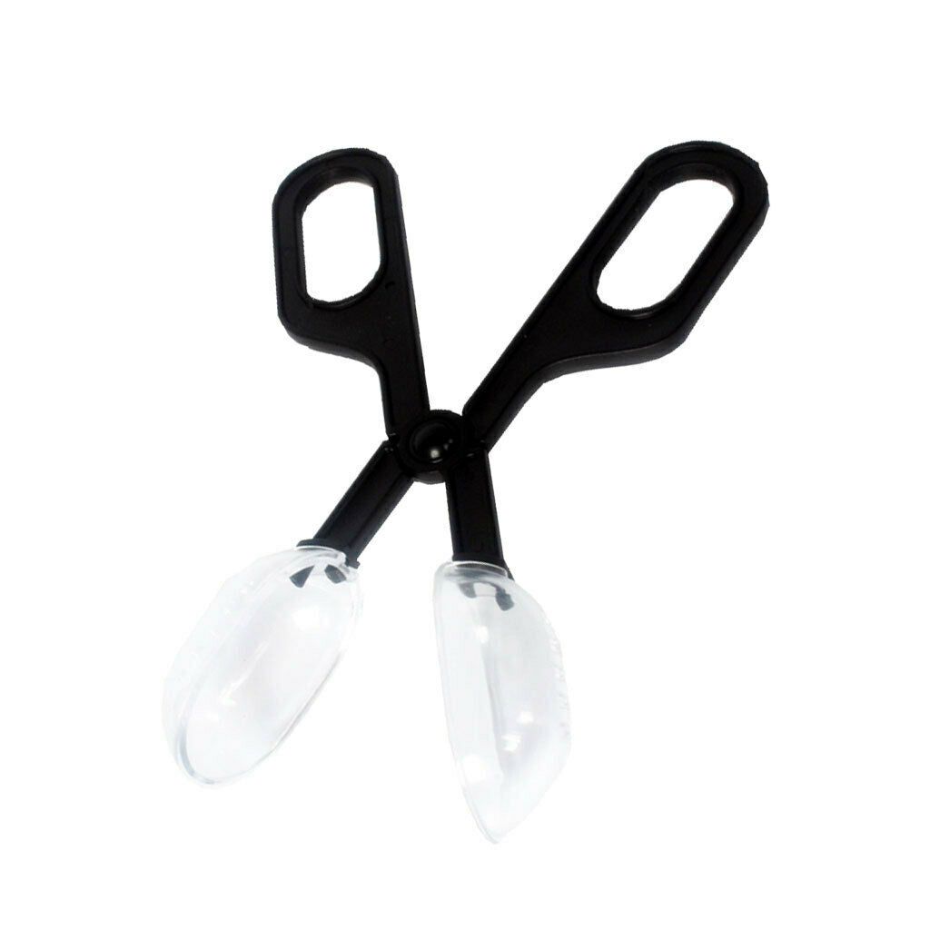 ABS Straight Nippers Tweezers Feeding Tongs with Holder Bowl for Reptile Snakes