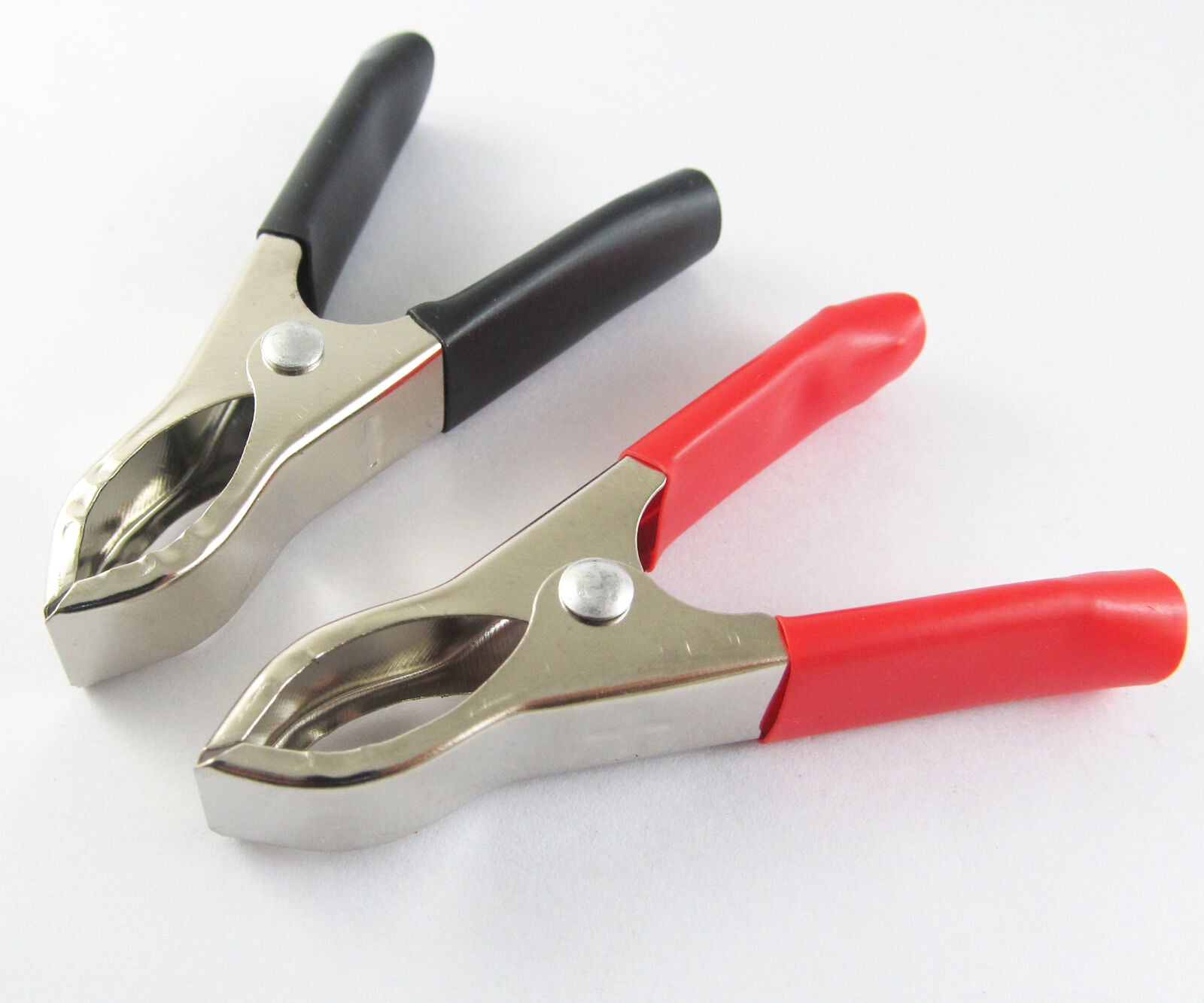 100pcs Battery Test Clip Insulated Clamp 30A 75mm