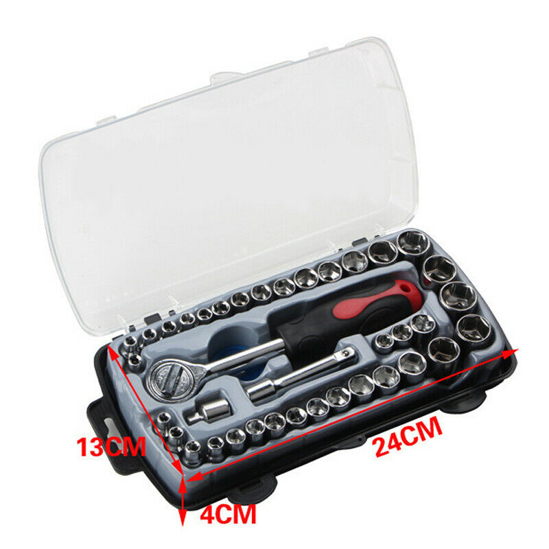 40PCS Wrench Sleeve Hand Tool For Car Repair Ratchet Torque Motorcycle Tyre Tool