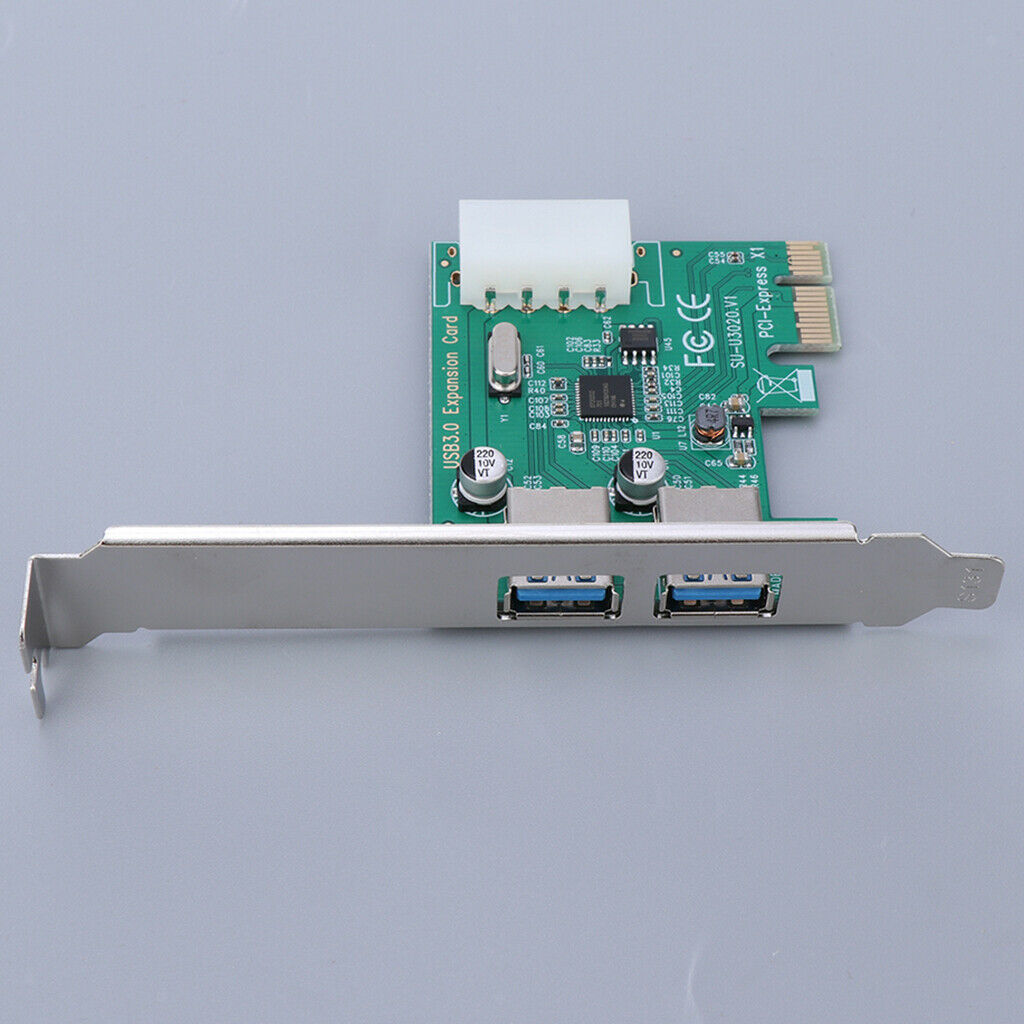 PCI-E to USB 3.0 2 Ports   Expansion Card Super speed Extender