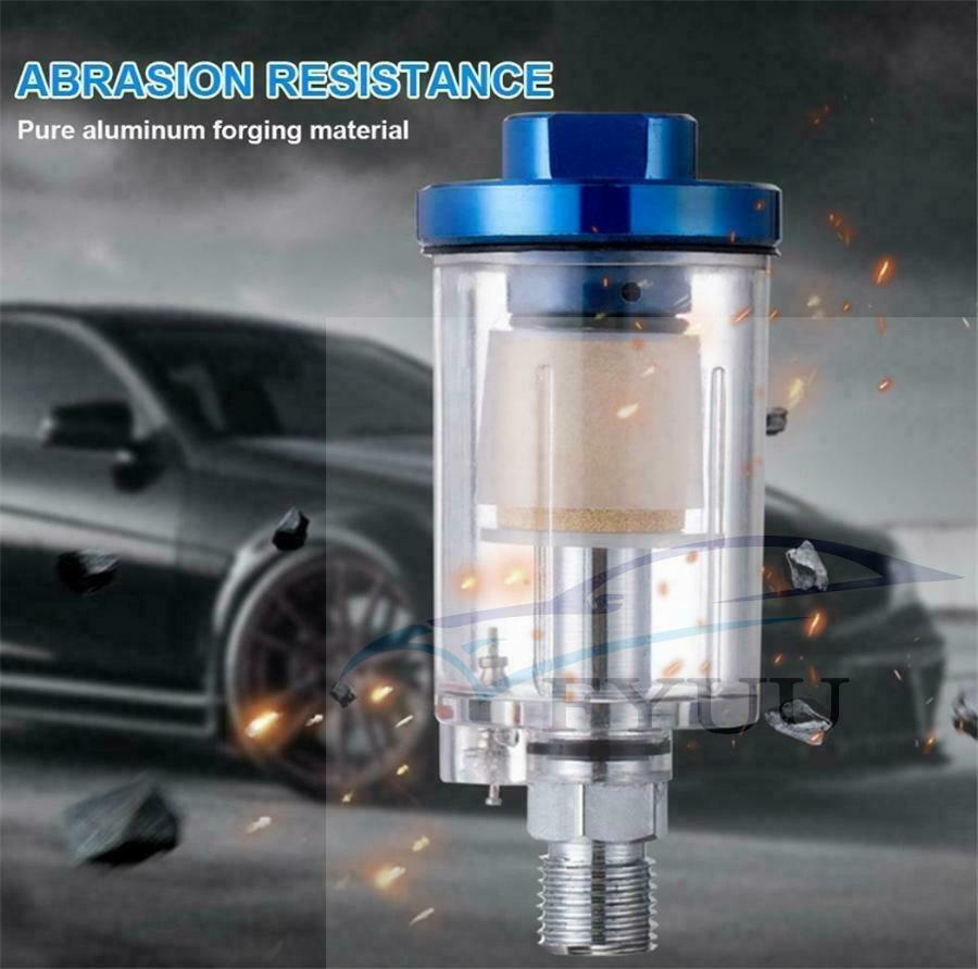 Spray Gun Digital Paint Air Pressure Regulator Gauge Water Trap Filter Tool 1/4"