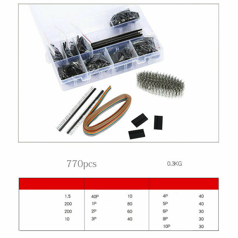 770Pcs Terminal Pliers Crimping Tool Pliers Terminal Crimper Wire Kit Sn-28B