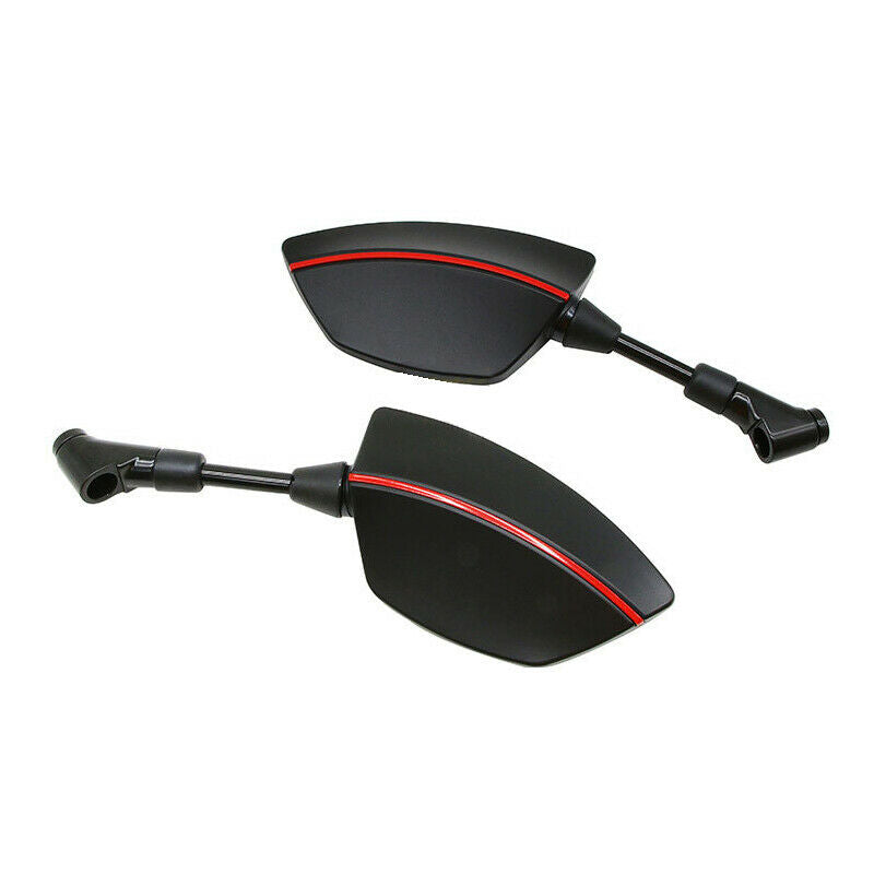 Universal Motorcycle Scooter Rotatable Big Vision Rearview Mirrors w/ Mountings