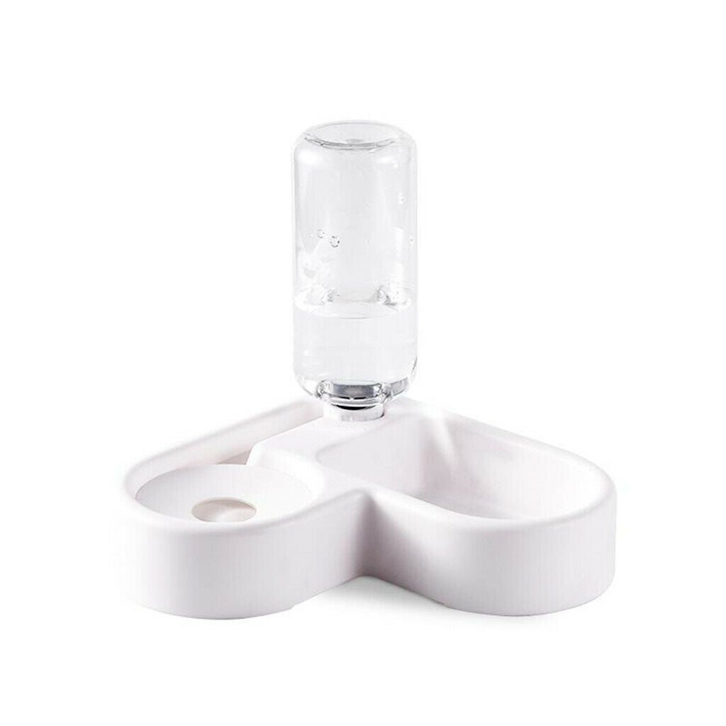 Cat Dog Feeder 2 In 1 Automatic Water Bowl And Food Bowl Double for Small Pet