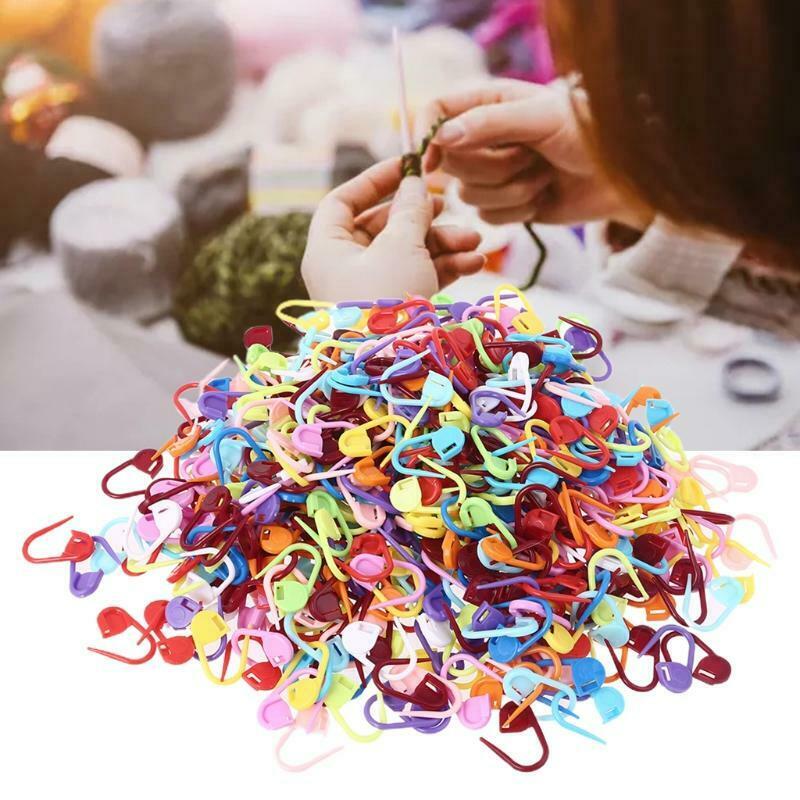 500 Pcs Mix Color Knitting Stitch Counter Crochet Locking Stitch Markers Pin Dec