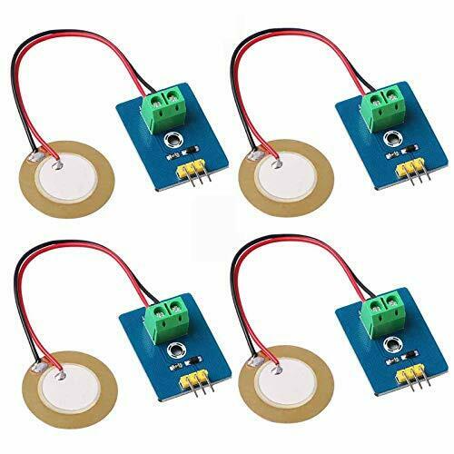 4Pcs for Arduino Analog Ceramic Piezoelectric Vibration Sensor Module 3.3V/5V