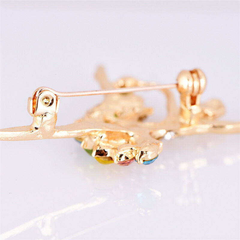 Dancing Ballet Girl Brooch Rhinestone Brooch Pin Jewelry Bouquet Accessor.l8