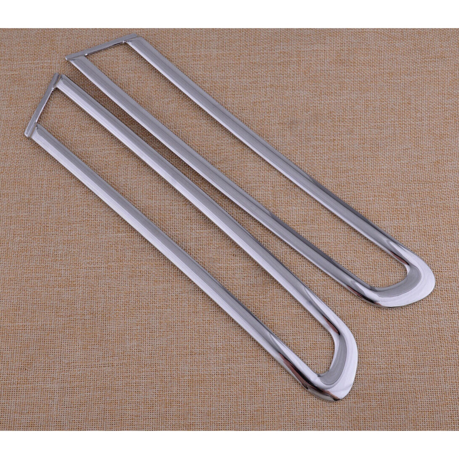 For Ford Explorer 2011-2015, 2pcs ABS Chrome Rear Fog Light Lamp Cover Trim