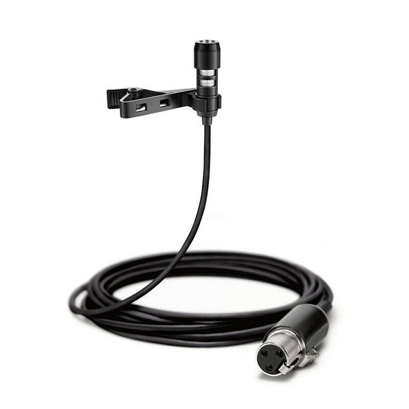 Lapel Lavalier Microphone for Samson AKG Microphones Collar Clip on 3 Pins XLR