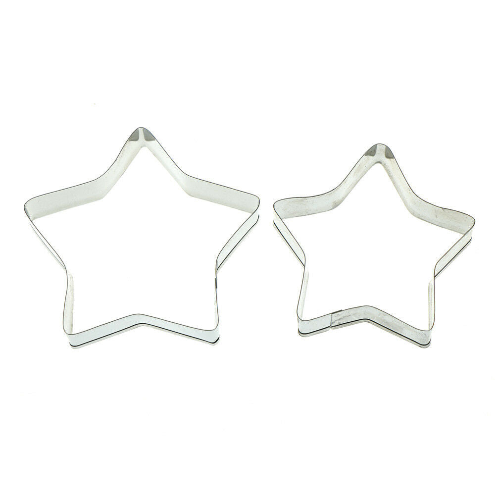 5pcs five-pointed star stainless steel cookie cutter cake biscuit diy moul.l8