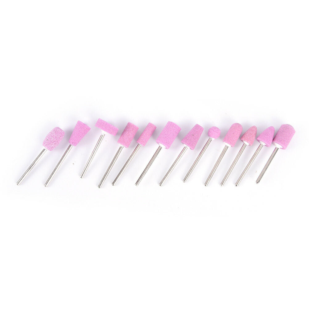 12x Nail Drill Bits Electric Manicure Head Replacement Device TLOUKBXUKF ZSF TL