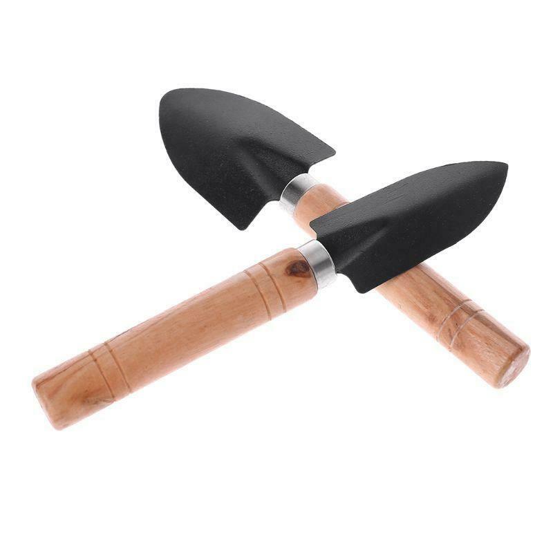 3pcs Mini Garden Shovel Rake Spade Erramientas Bonsai Tools Set Wooden Handle