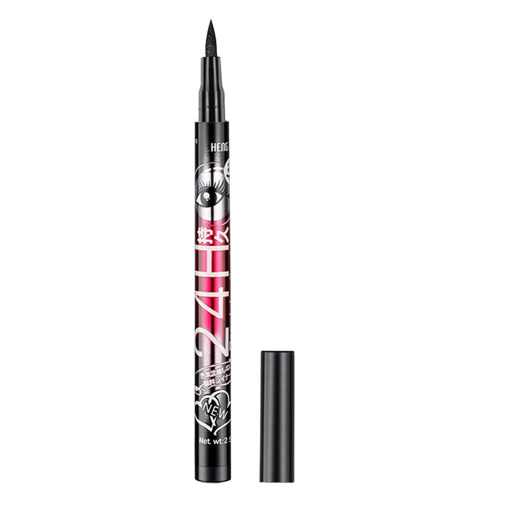Black Waterproof Liquid Eyeliner Women Non Smudge Cat Eyes Definer Pen 2.5g