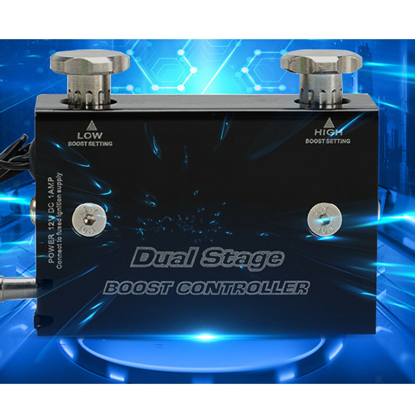 Vehicle Dual Stage Electronic Turbocharger Psi /w Switch Universal Durable