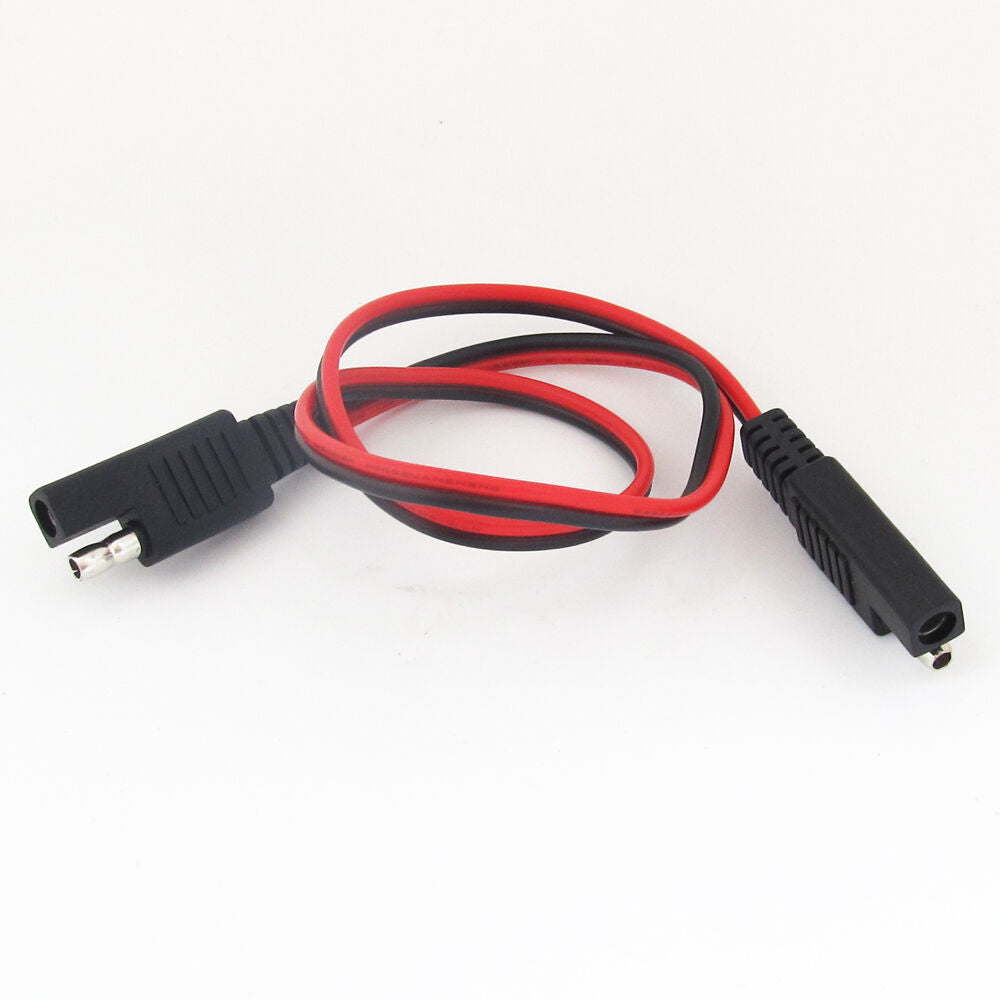 1pc 0.5M SAE to SAE DC Power Automotive Cable 18AWG for Cigarette Cable R + B