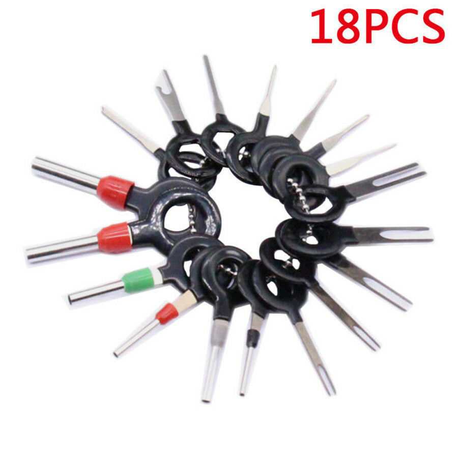 18Pcs/Set  Different Sizes Car Wire Terminal Removal Tool Auto Accessories Tools