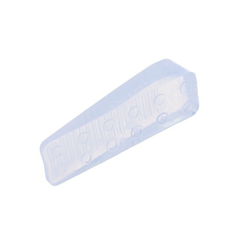 Home Office Clear Plastic Door Wedge Stopper Block 4 Pcs L3K3K3