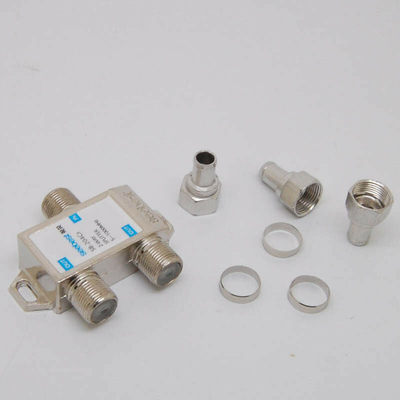 2Way Cable TV SPLITTER 5-1000MH Digital Analogue Satellite Coaxial Out Connector