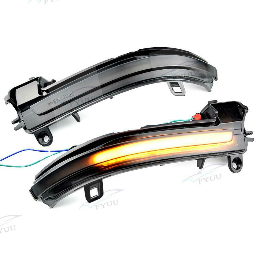 Dynamic Smoked Turn Signal LED Side Mirror Light For BMW 3 Series F30 F35 F80
