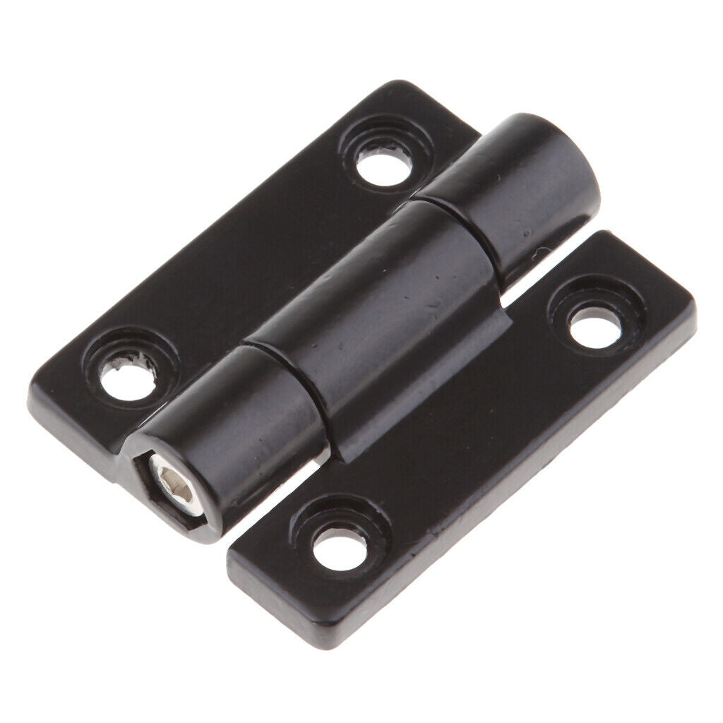 Black Zink Alloy Adjustable Torque Position Control Hinge with Holes 45x34 mm